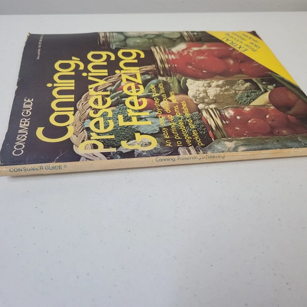 Consumer Guide‎ Canning Preserving Freezing 1977 Vintage Cookbook